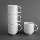 Mugs empilables blancs 284ml Olympia